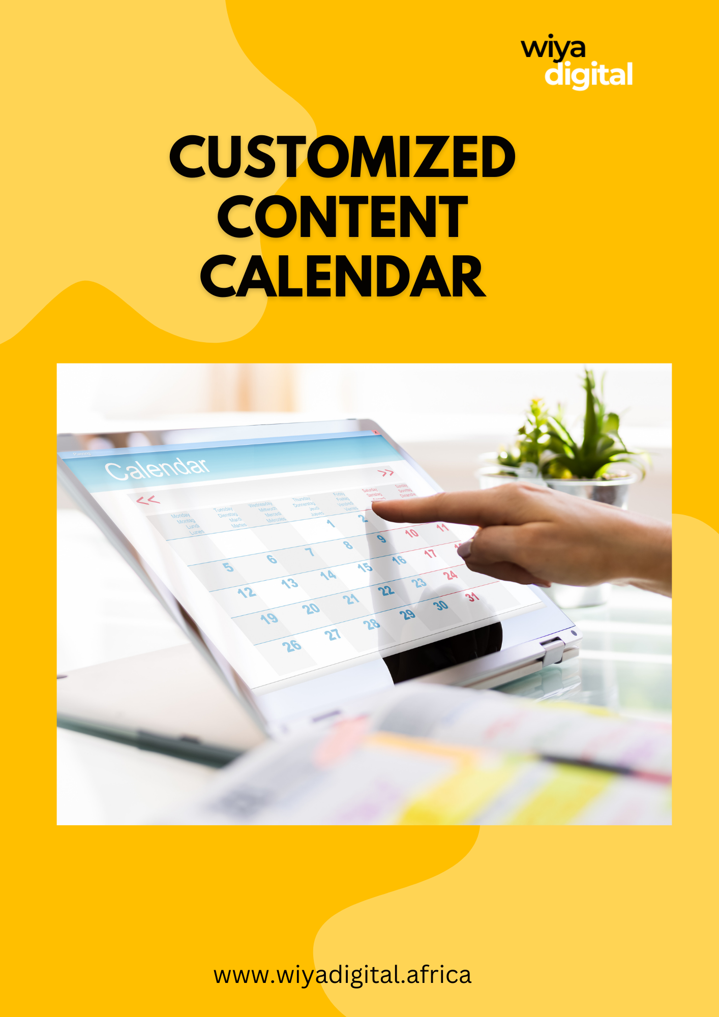 Customized Content Calendar (1 Month)